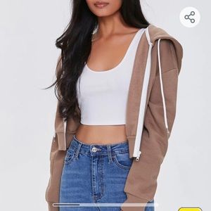 Forever 21 Basic Zip Fleece Jacket